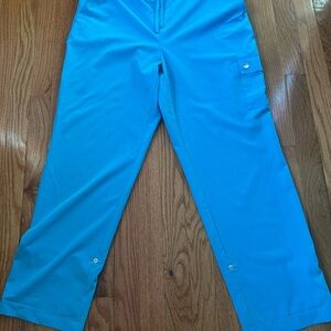 Women’s Chico’s Teal Cargo Pants Size 10